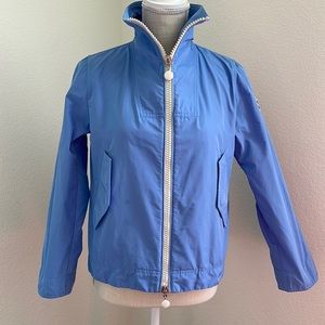 Moncler light blue windbreaker jacket